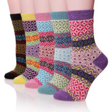 Merino Wool Socks Thermal Warm Winter Thick Hiking Crew