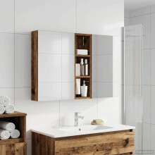 vidaXL Badezimmerschrank-Set 3 stk. 100 x 10,5 x 60,5 cm Holzwerkstoff