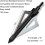 Hunting Archery Broadheads 3-Blade 100 Grain 16PCS with 2
