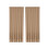 String Rod Pocket Sheer Curtains Brown 52x84 Inch Polyester 2