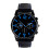 Men's Analog Quartz Watch with Numeral Dial and Blue 1