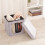 Velvet Pet Ottoman Cube Cat House Gray Square 3