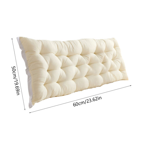 Bedside Cushion Headboard Pillow 60x50cm Polyester 2