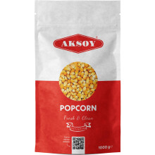AKSOY Popping Corn Kernels - 1KG | Popcorn Seeds for Stovetop