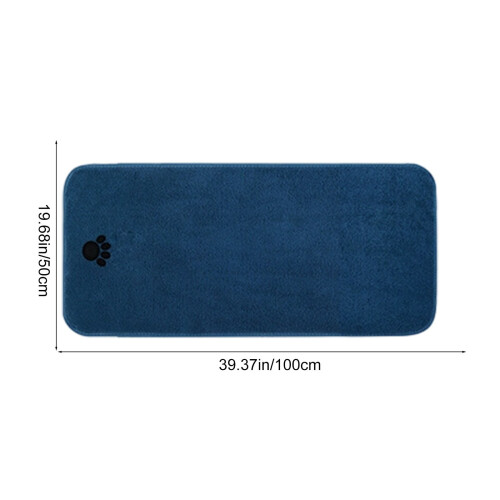 Microfiber Pet Bath Towel Absorbent 19.68x39.37 in 1