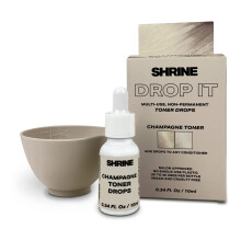 SHRINE Drop It CHAMPAGNE Toner Drops | Damage-Free Colouring | 10ml | Customisable Anti-Brass Toner Drops