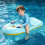 (Yellow)Pvc Surfboard Inflatable Floating Platform For Water Sports Pool Activities 3