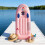 (Yellow)Pvc Surfboard Inflatable Floating Platform For Water Sports Pool Activities 10