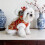 Dog Dance Sweater Warm Red Festive Small Medium 6