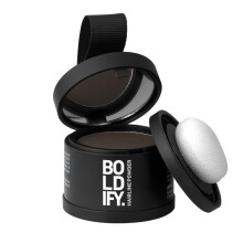 Boldify Hairline Powder, Root Touch Up Hair Color - Ash Brown 4g | Instantly Fills Thinning Hair & Sparse Hairlines - Root Cover Up for Gray Hair