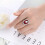 925 Silver Ruby Ring Oval Red Zircon Crystal Size 10 2