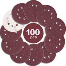 STEBRUAM 100Pack 125mm Sanding Discs 150 Grit Sandpaper for Orbital Sander