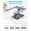 Babacom Laptop Stand, Ergonomic Foldable Computer Stand Adjustable Height 5