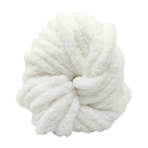 Super Thick Crochet Thread Polyester 1 Roll White 1