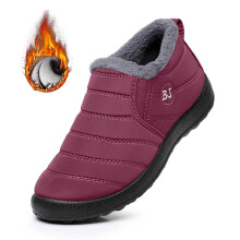 Men's Snow Boots Waterproof Brick Red Size 7