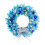 Blue Pre-lit Christmas Wreath 16 Inch Battery LED 2