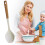 Silicone Spatula Spoon with Wood Handle 2-in-1 3