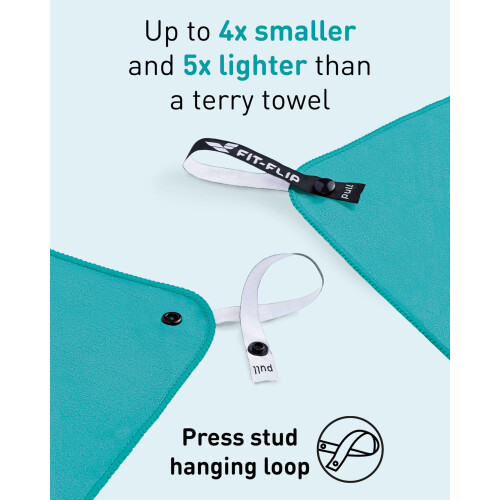 Fit-Flip Microfibre Towel - Compact, Ultra lightweight & Quick dry 2