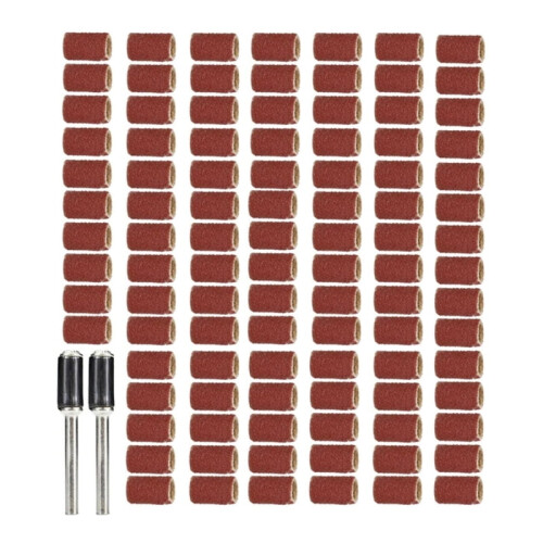 Sanding Drum Kit for Rotary Tool with Mandrels 102 pcs