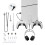 PS5 Slim Wall Mount Bracket Metal Stand with Controller 1