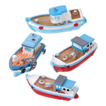 Resin Sailboat Models Mediterranean Style Home Decoration 4