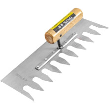 Squared Tip Notch Tile Trowel Stainless Steel Ergonomic
