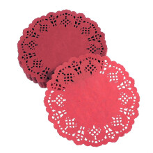 HOMEMAXS Paper Doilies Assorted Colors 100 Pack 5 Inch