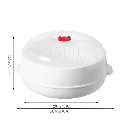 Microwave Steamer Rack Set of 2 Stackable Plastic Vegetable 1