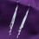 Women's 925 Sterling Silver Long Tassel Drop Earrings 1