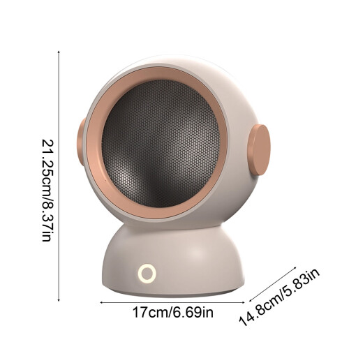 Mini Portable Space Heater with Tip-over and Overheat 2