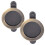Door Peephole Privacy Cover Copper 2 pcs 4