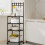 Kitchen Storage Shelf Metal 4-Tier Adjustable Height 3