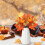Artificial Pumpkin Branch with Maple Leaves and Berries 10 6