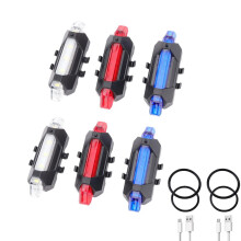 USB-ladattava polkupyörän takavalosarja, vedenpitävät LED-takavalot, 6 kpl