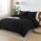 Black Boho California King Comforter Set 3-Piece 7