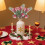 Red Berry and Pine Artificial Holly Stems 12 inch 6