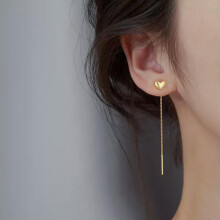 925 Silver Flower Tassel Drop Earrings for Women