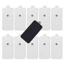 Pachet de 10 electrozi TENS, 2x4 inci, electrozi de schimb autoadezivi, 3,5 mm