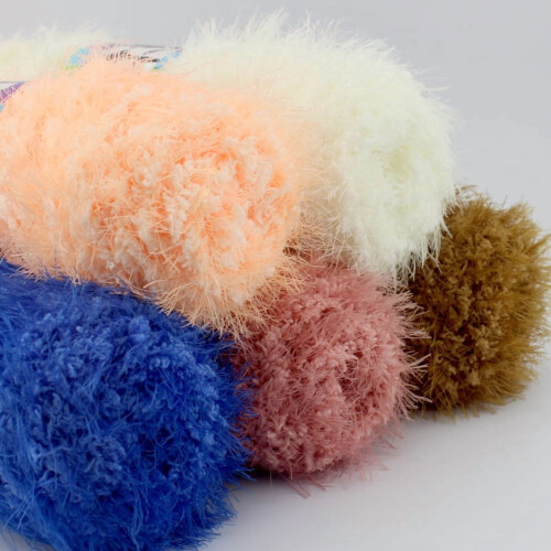 Super Soft Mixed Fiber Yarn Roll Light Gray 100g 1