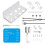 PS5 Slim Wall Mount Bracket Metal Stand with Controller 8