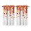 Pumpkin Pattern Tier Curtains Set of 2 Fall Design 27.5x39 1