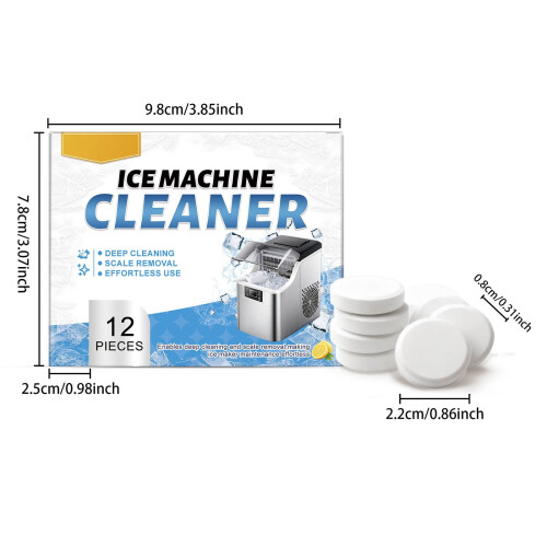 Ice Maker Cleaning Tablets for Scale and Odor Removal, 2