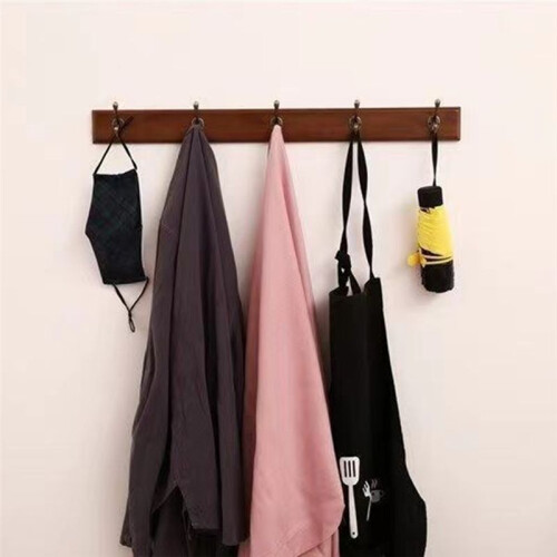 Solid Wood Wall Hanger Hook for Bedroom and Door, Eco-Friendly Coat Rack