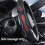 Nappa Leather Steering Wheel Cover Black Red 4