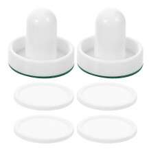 Air Hockey Set Pucks with Small White Paddles