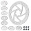 Disc Brake Rotor 160mm Thickened Six-Hole for Electric 5