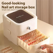 Nail Art and Eyelashes Storage Box Organize and Display Hand-Made Nail Tips Eyelash Jewelry Multi-Layer Drawer