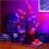 Halloween Lighted Tree Decor 24 inch 2 pcs orange purple 3