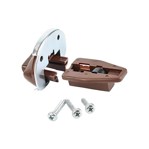 Drawer Track Guide Replacement Set Brown 5 pcs 1