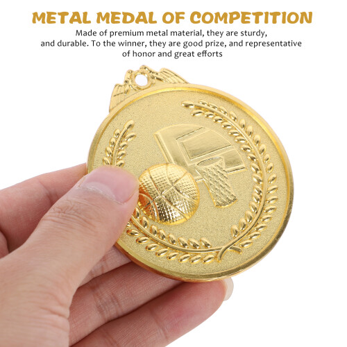 Basketball Competition Award Medals Silver Round 3 pcs 1
